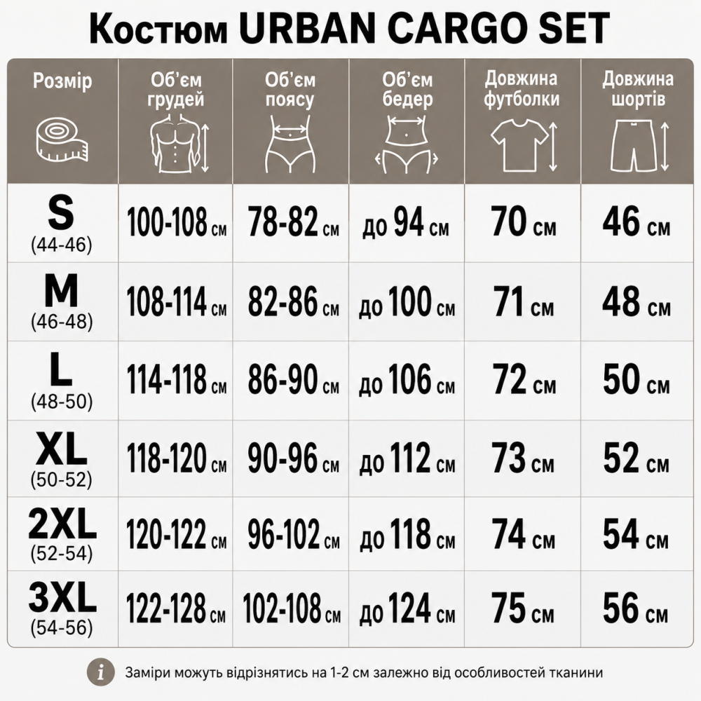 Костюм URBAN CARGO SET - Олива